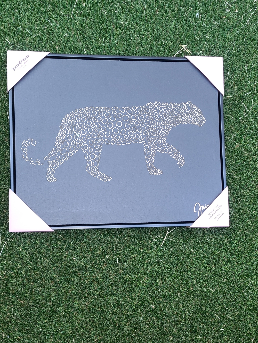 JUICY COUTURE Framed Leopard Silhouette Wall Art - 16x20
